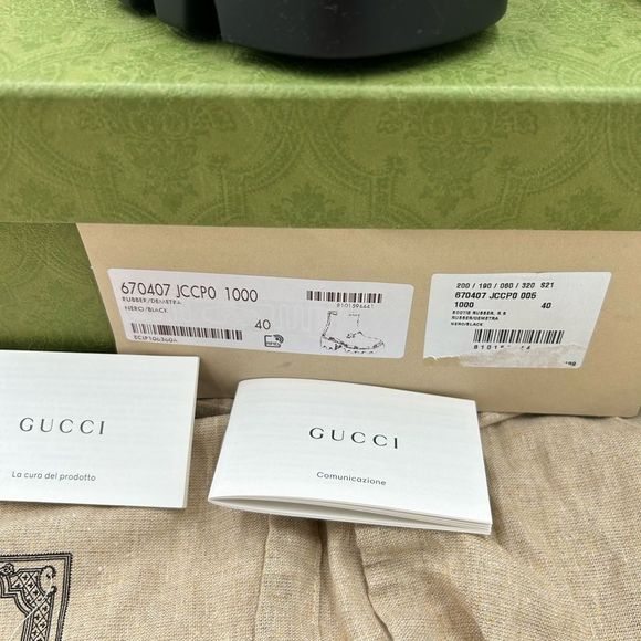Women’s Gucci Horsebit, accent, ankle rubber, rain/snow boot size 40 made Italy. - Picture 4 of 11